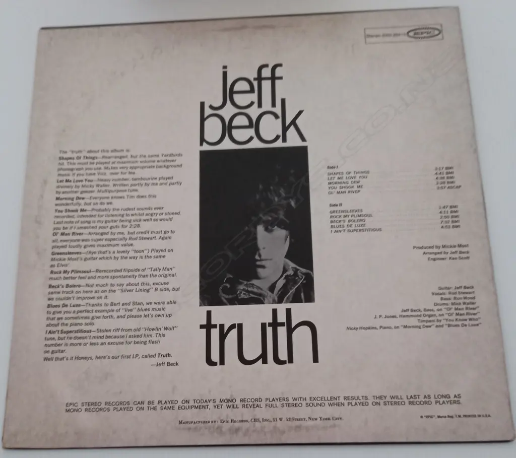 Jeff Beck, Truth Image 1++